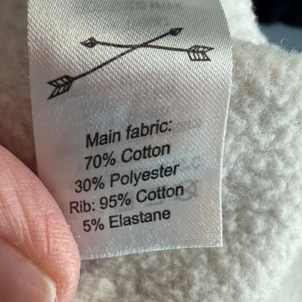 Rylee & Cru white tan the dye Sunshine on my Mind boxy cropped sweatshirt sz S - Picture 6 of 6